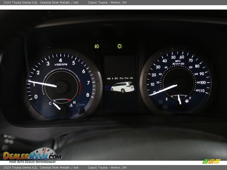 2020 Toyota Sienna XLE Celestial Silver Metallic / Ash Photo #7