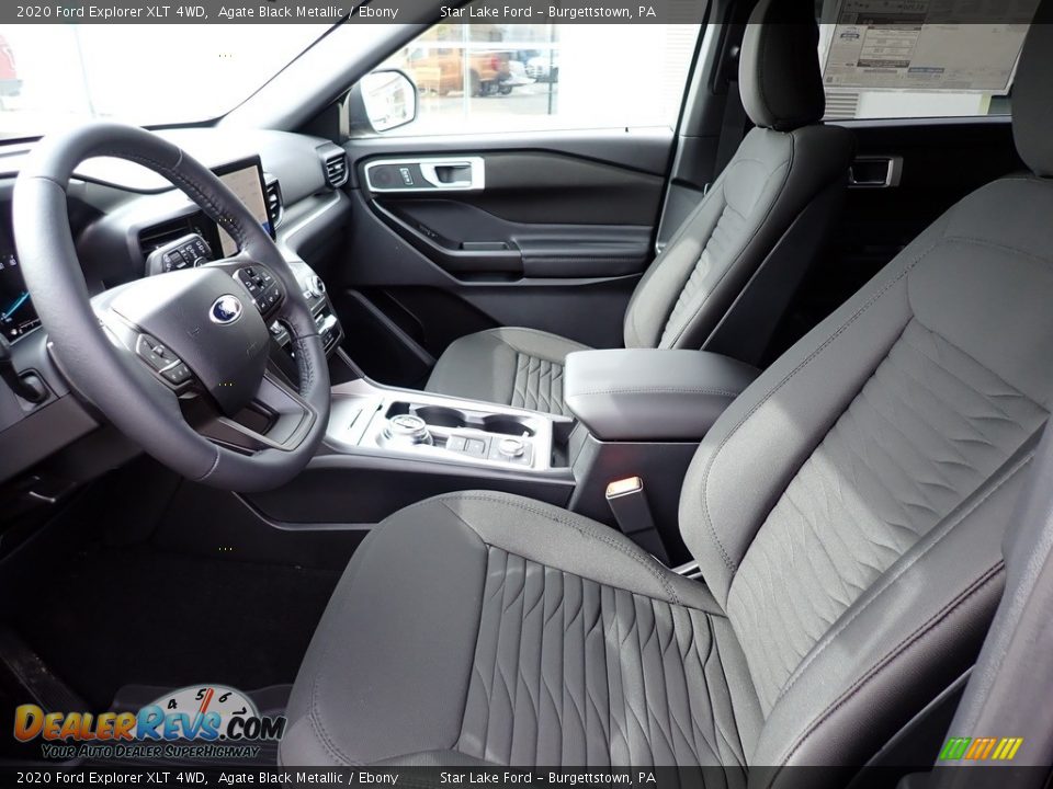 2020 Ford Explorer XLT 4WD Agate Black Metallic / Ebony Photo #10