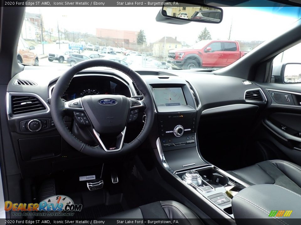 2020 Ford Edge ST AWD Iconic Silver Metallic / Ebony Photo #12