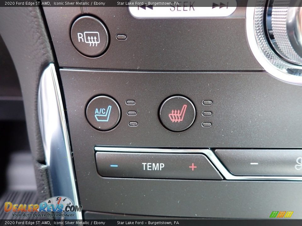 2020 Ford Edge ST AWD Iconic Silver Metallic / Ebony Photo #17