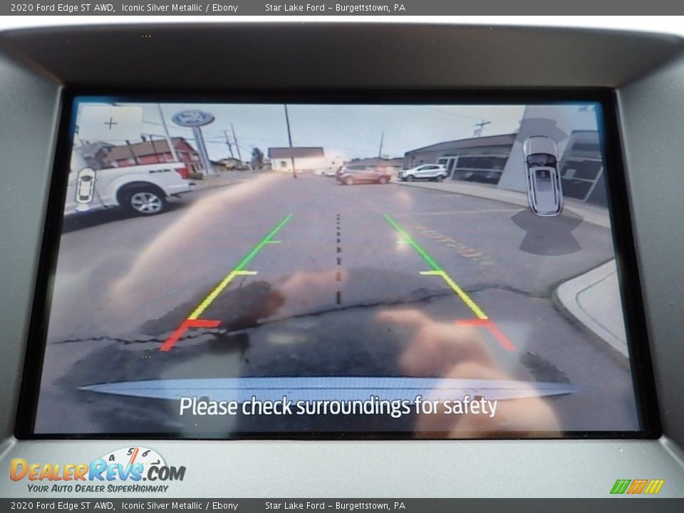 2020 Ford Edge ST AWD Iconic Silver Metallic / Ebony Photo #19
