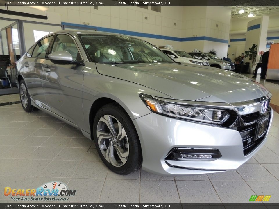 2020 Honda Accord EX Sedan Lunar Silver Metallic / Gray Photo #3