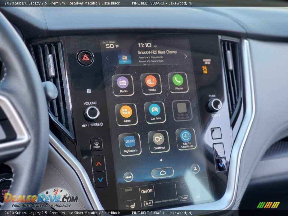 2020 Subaru Legacy 2.5i Premium Ice Silver Metallic / Slate Black Photo #13