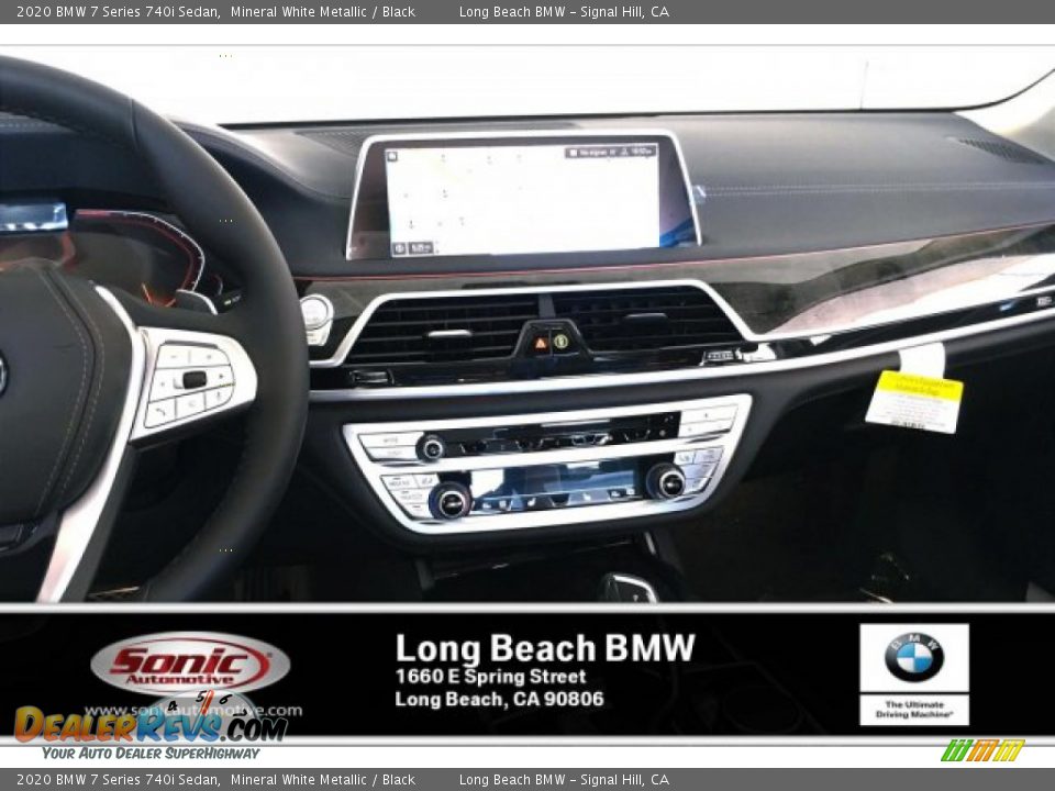 2020 BMW 7 Series 740i Sedan Mineral White Metallic / Black Photo #5