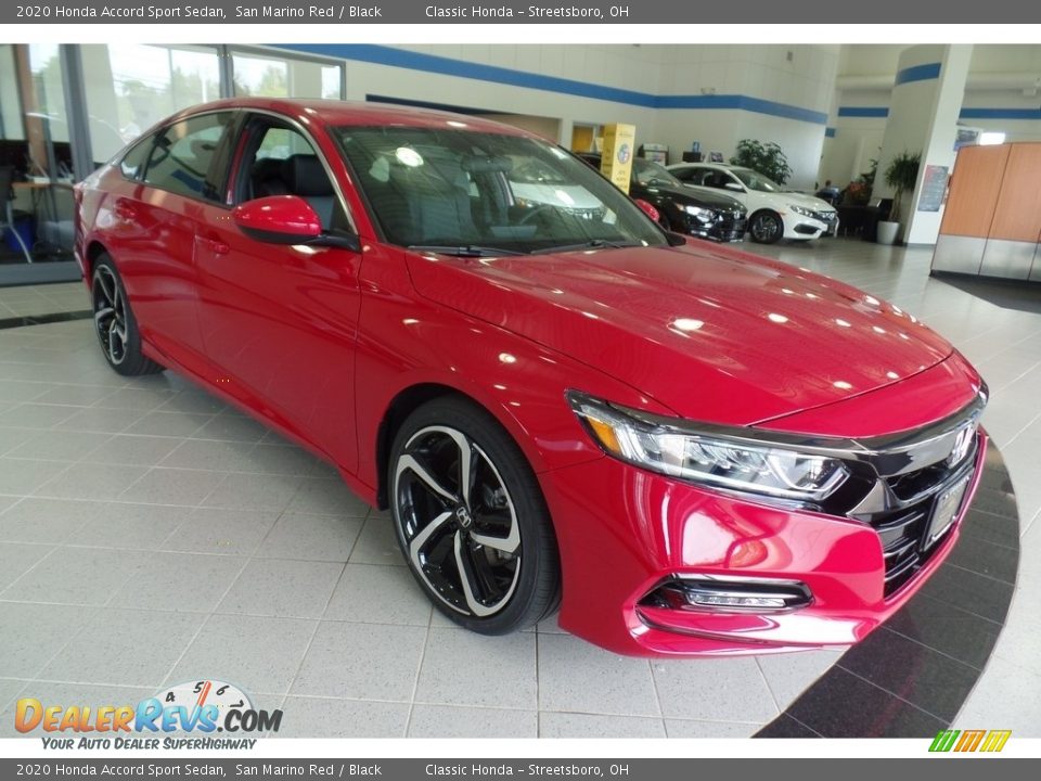 2020 Honda Accord Sport Sedan San Marino Red / Black Photo #3