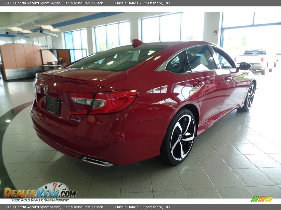 2020 Honda Accord Sport Sedan San Marino Red / Black Photo #5