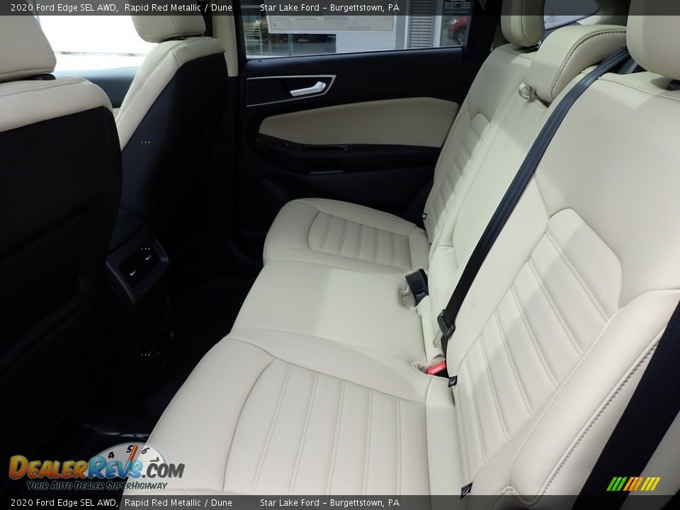 2020 Ford Edge SEL AWD Rapid Red Metallic / Dune Photo #11