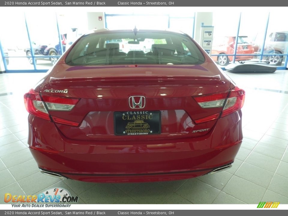 2020 Honda Accord Sport Sedan San Marino Red / Black Photo #6