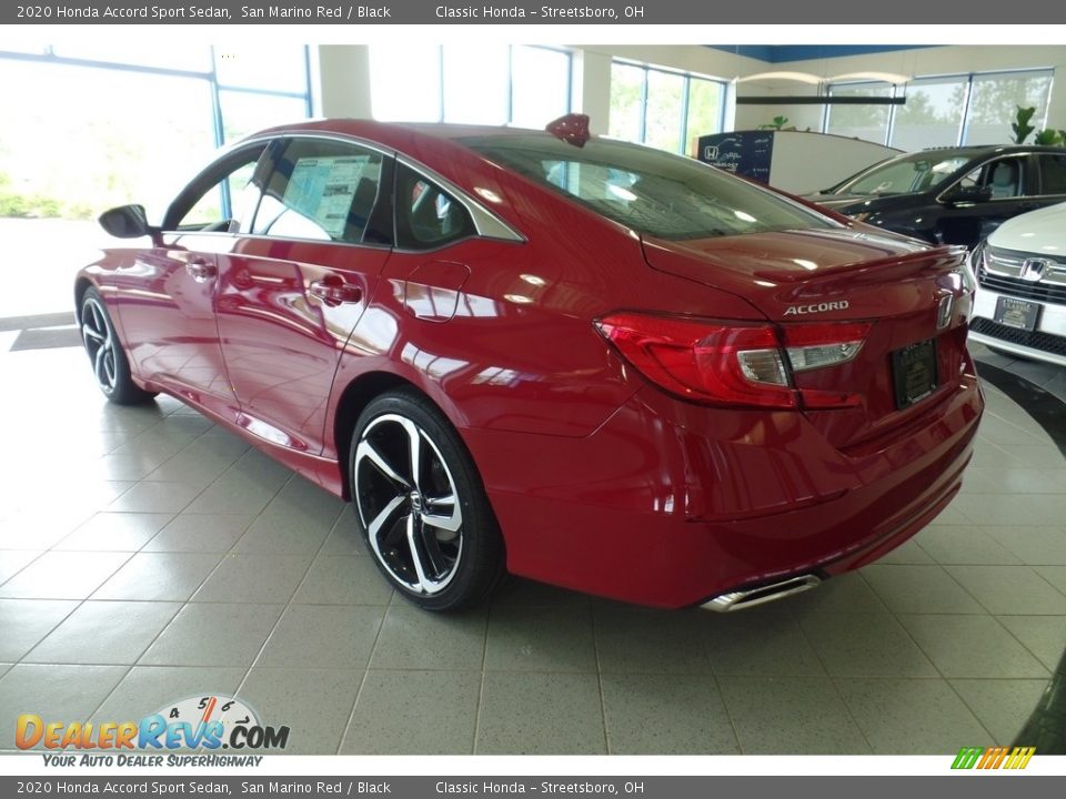 2020 Honda Accord Sport Sedan San Marino Red / Black Photo #7