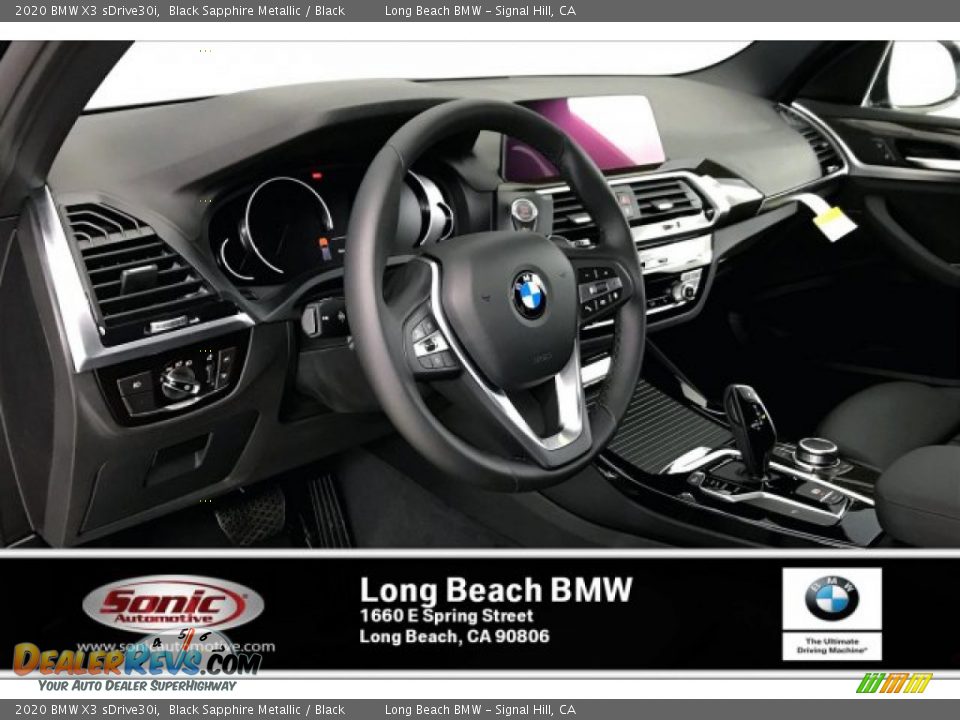 2020 BMW X3 sDrive30i Black Sapphire Metallic / Black Photo #4