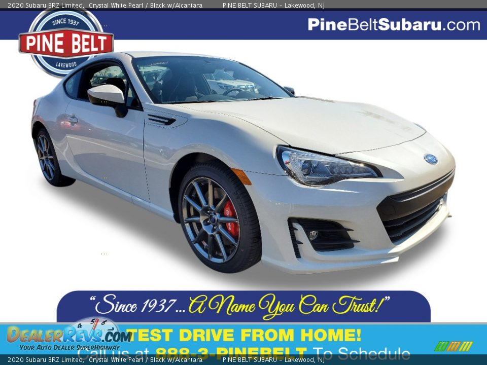 2020 Subaru BRZ Limited Crystal White Pearl / Black w/Alcantara Photo #1