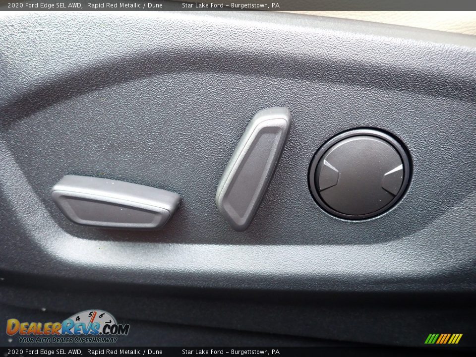 2020 Ford Edge SEL AWD Rapid Red Metallic / Dune Photo #15