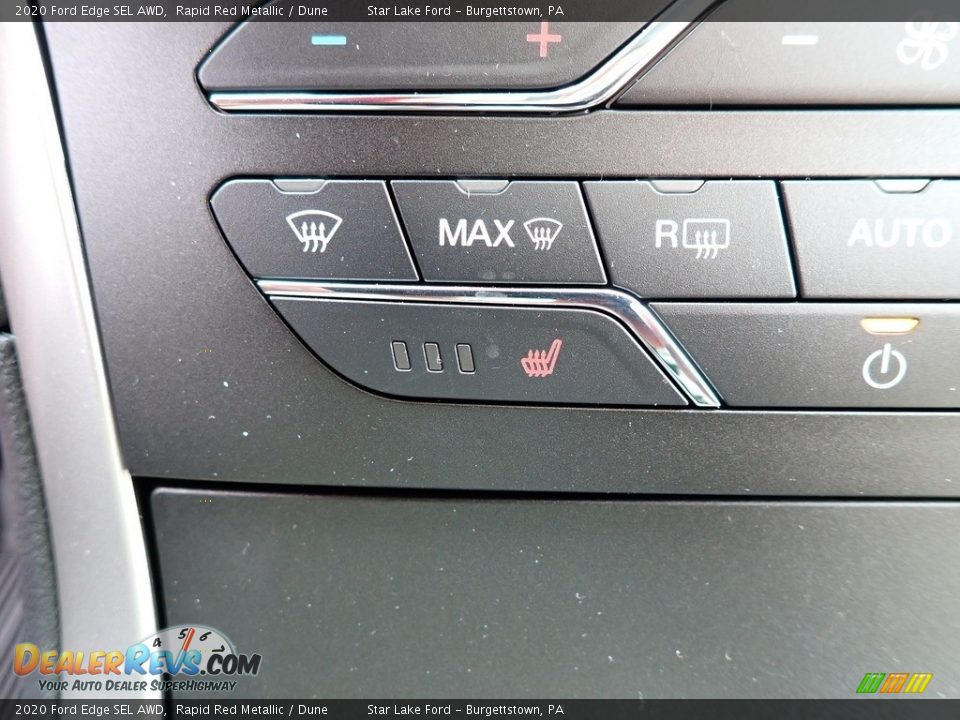 2020 Ford Edge SEL AWD Rapid Red Metallic / Dune Photo #17