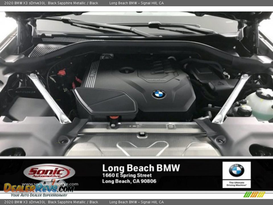 2020 BMW X3 sDrive30i Black Sapphire Metallic / Black Photo #8