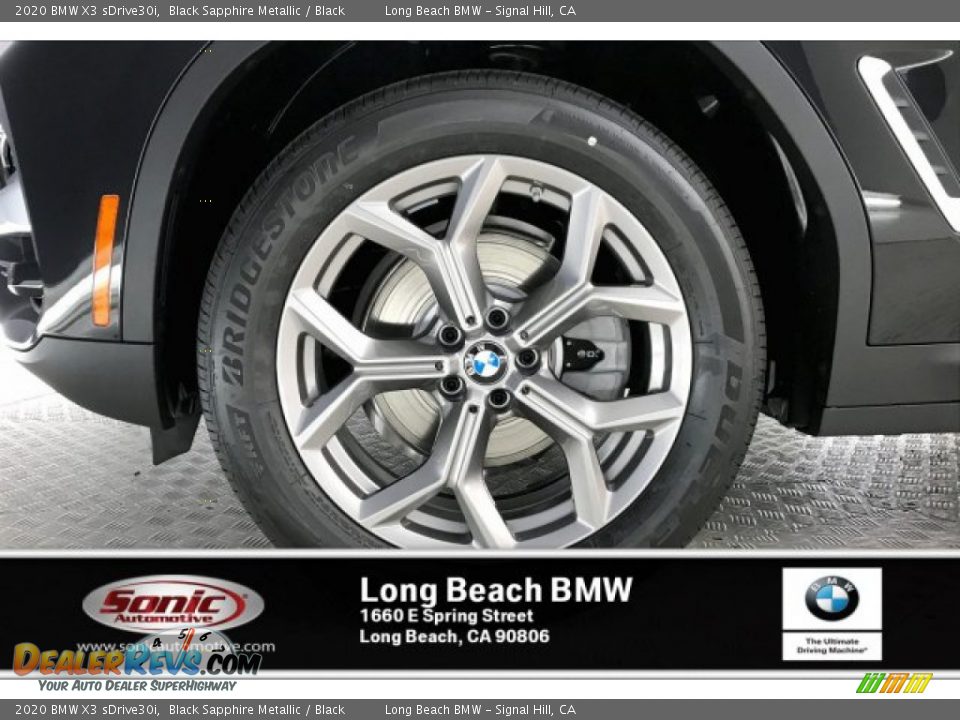 2020 BMW X3 sDrive30i Black Sapphire Metallic / Black Photo #9