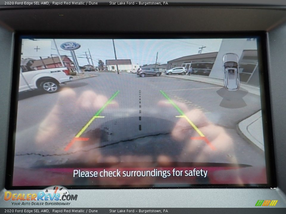 2020 Ford Edge SEL AWD Rapid Red Metallic / Dune Photo #19