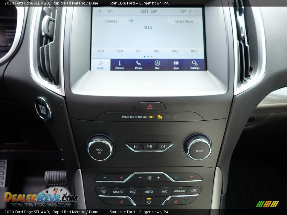 2020 Ford Edge SEL AWD Rapid Red Metallic / Dune Photo #20