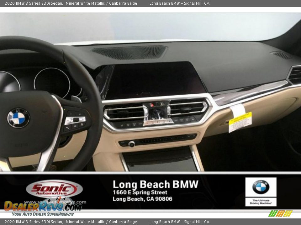 2020 BMW 3 Series 330i Sedan Mineral White Metallic / Canberra Beige Photo #5