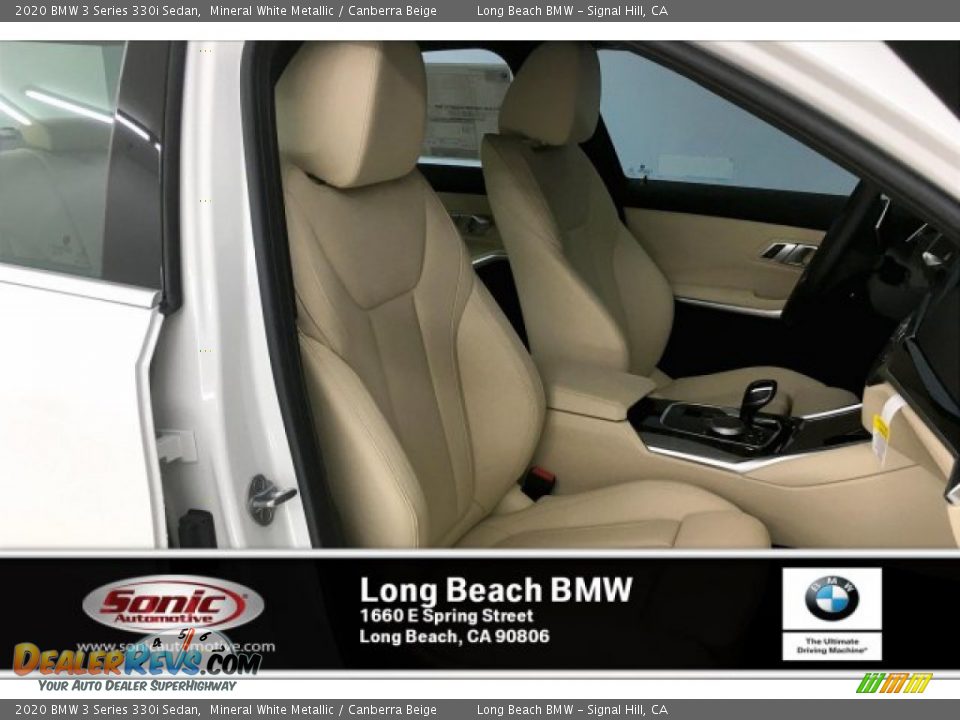 2020 BMW 3 Series 330i Sedan Mineral White Metallic / Canberra Beige Photo #7