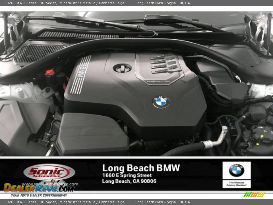 2020 BMW 3 Series 330i Sedan Mineral White Metallic / Canberra Beige Photo #8