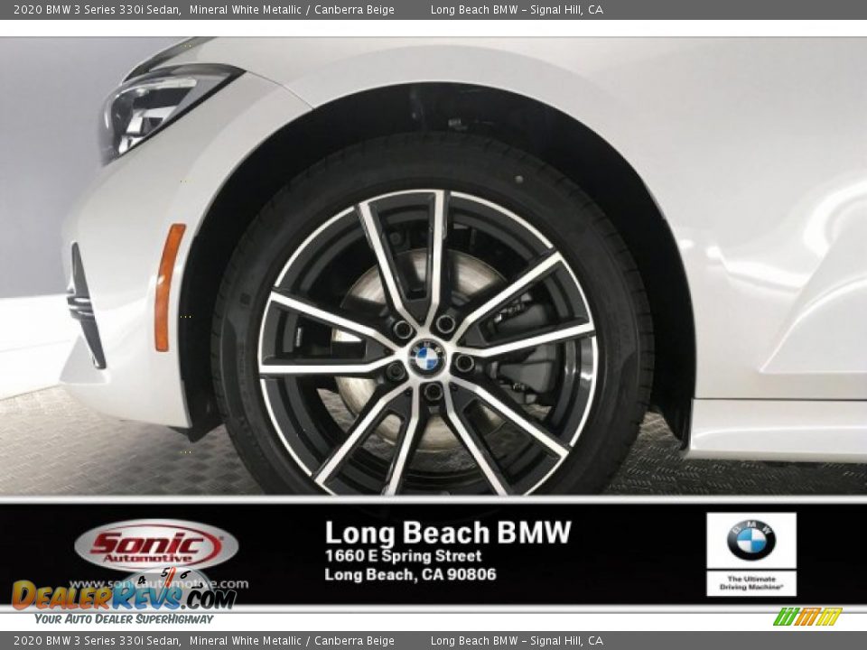 2020 BMW 3 Series 330i Sedan Mineral White Metallic / Canberra Beige Photo #9