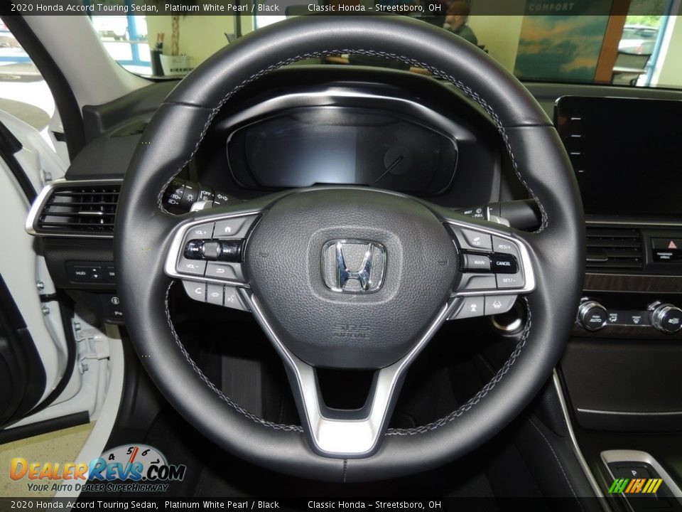 2020 Honda Accord Touring Sedan Platinum White Pearl / Black Photo #12