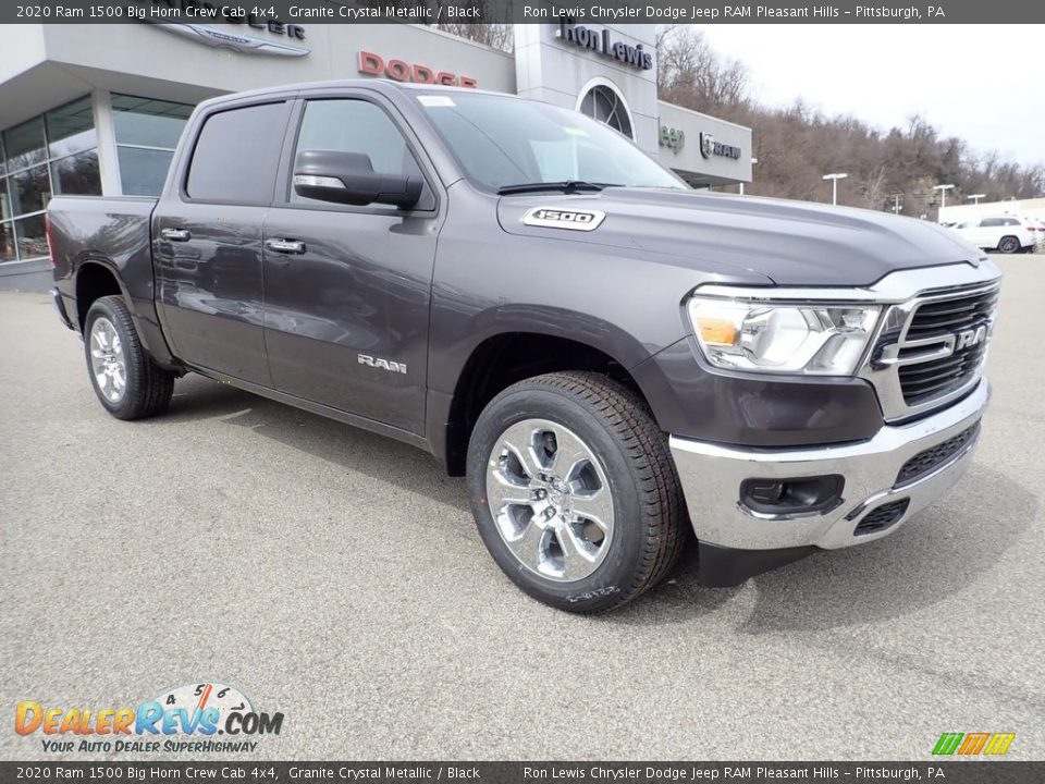 2020 Ram 1500 Big Horn Crew Cab 4x4 Granite Crystal Metallic / Black Photo #3