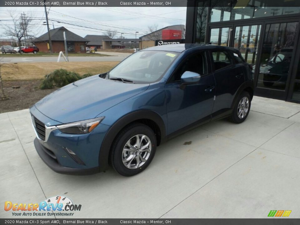 2020 Mazda CX-3 Sport AWD Eternal Blue Mica / Black Photo #3