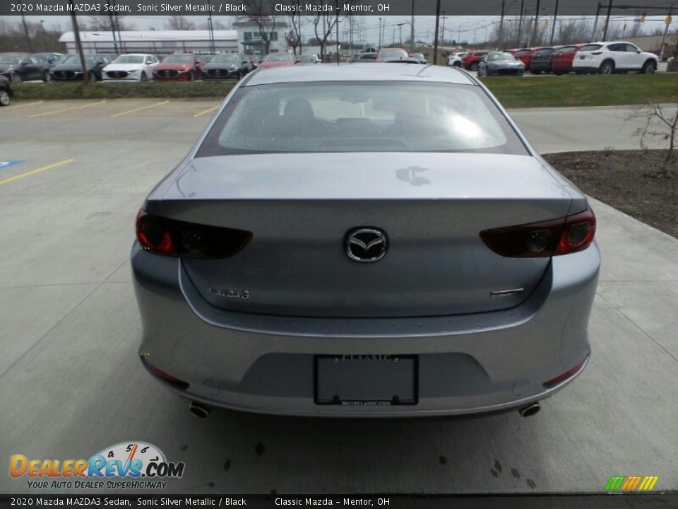 2020 Mazda MAZDA3 Sedan Sonic Silver Metallic / Black Photo #5