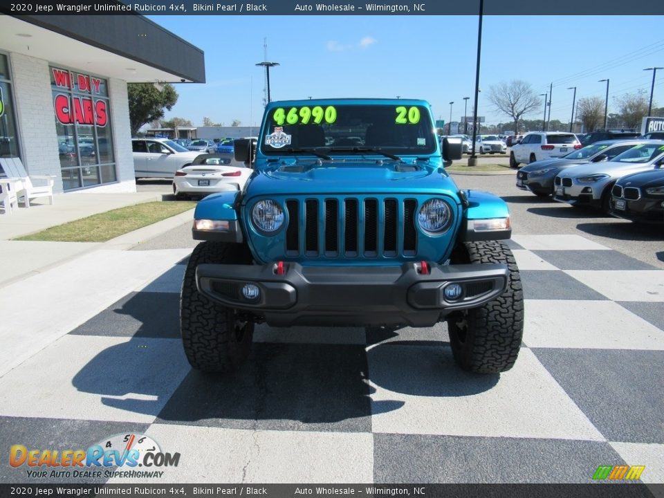 2020 Jeep Wrangler Unlimited Rubicon 4x4 Bikini Pearl / Black Photo #2