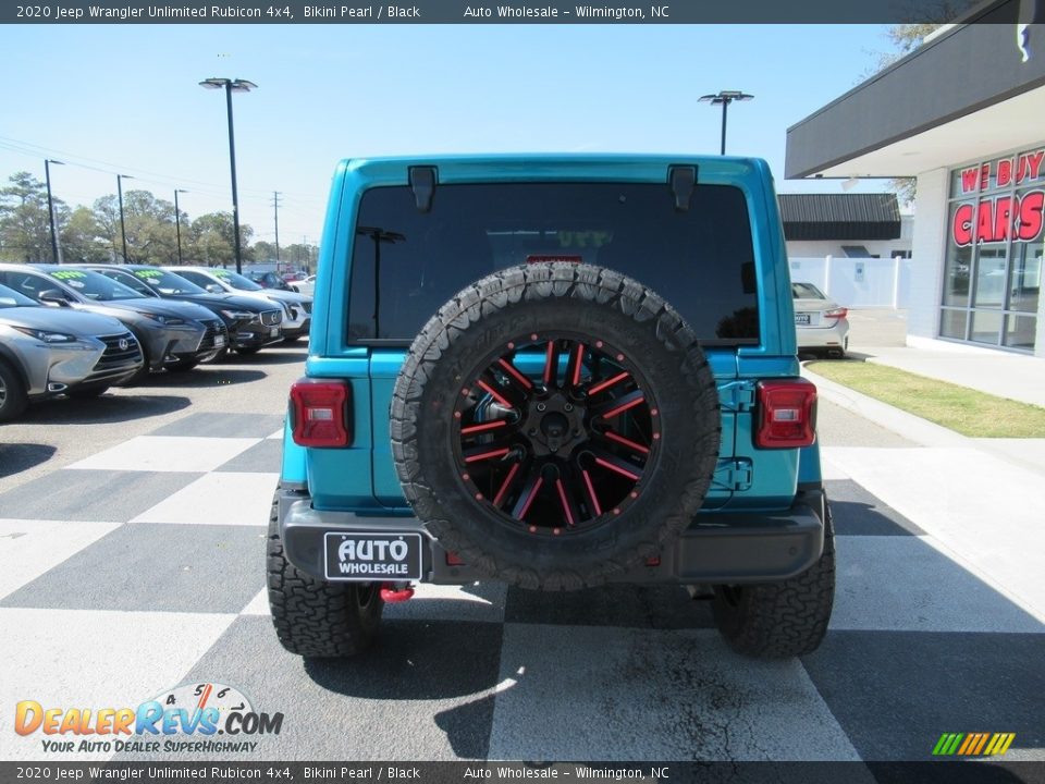 2020 Jeep Wrangler Unlimited Rubicon 4x4 Bikini Pearl / Black Photo #4