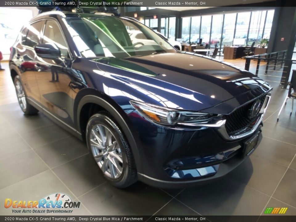 2020 Mazda CX-5 Grand Touring AWD Deep Crystal Blue Mica / Parchment Photo #1