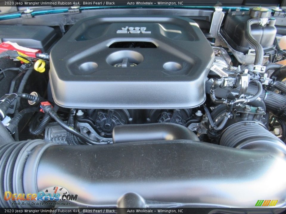 2020 Jeep Wrangler Unlimited Rubicon 4x4 Bikini Pearl / Black Photo #6