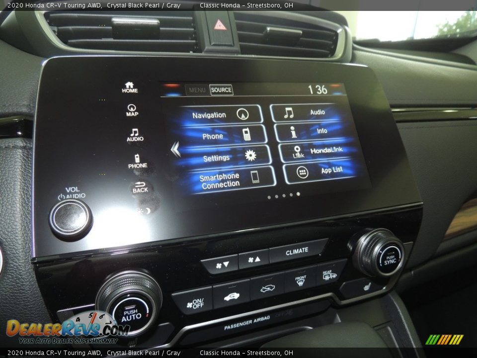 2020 Honda CR-V Touring AWD Crystal Black Pearl / Gray Photo #15