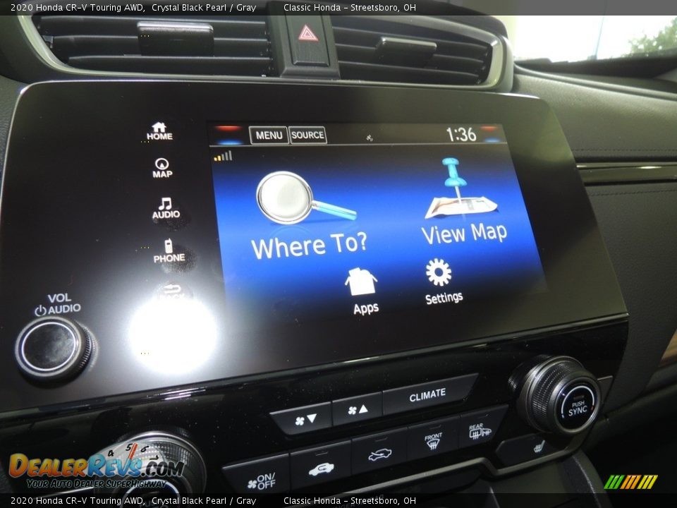 2020 Honda CR-V Touring AWD Crystal Black Pearl / Gray Photo #16