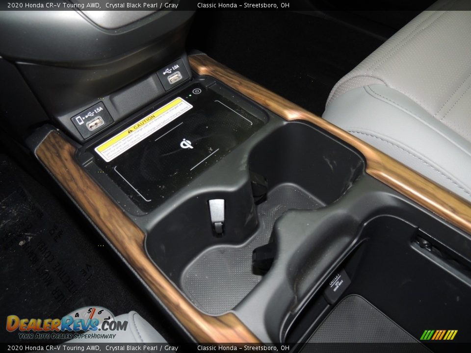 2020 Honda CR-V Touring AWD Crystal Black Pearl / Gray Photo #19
