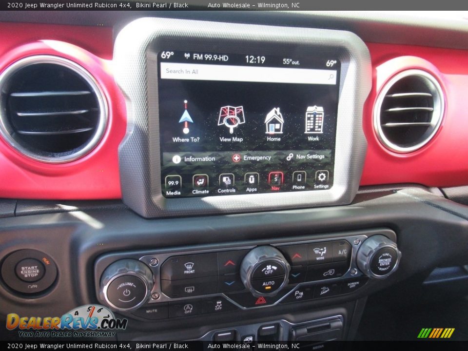 2020 Jeep Wrangler Unlimited Rubicon 4x4 Bikini Pearl / Black Photo #17