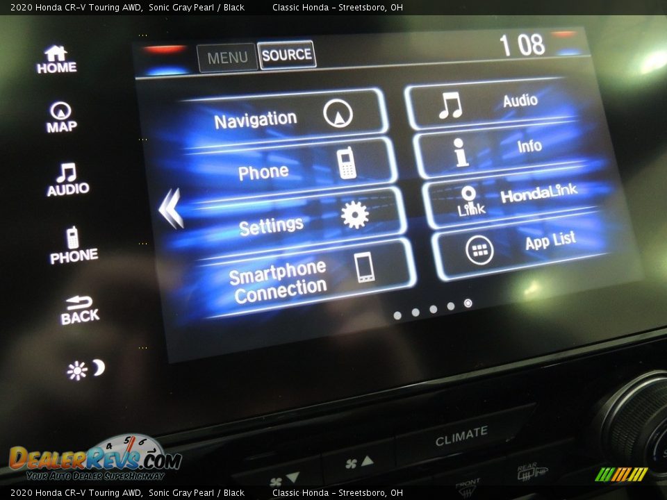 2020 Honda CR-V Touring AWD Sonic Gray Pearl / Black Photo #22