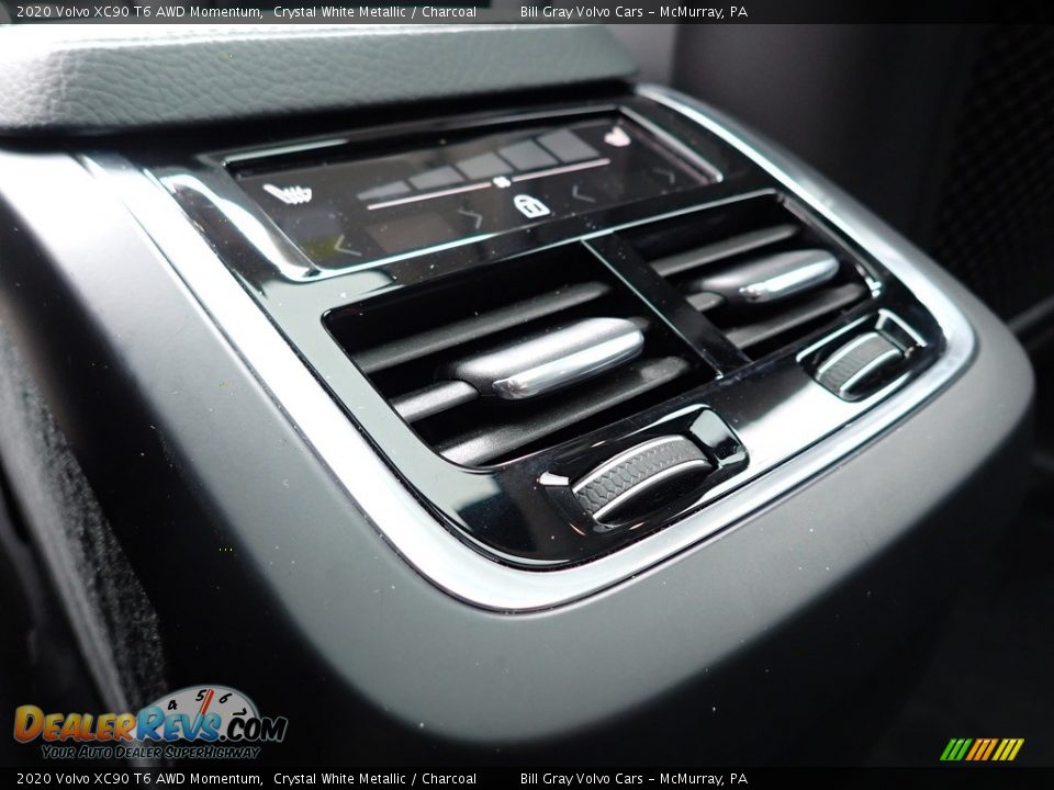 2020 Volvo XC90 T6 AWD Momentum Crystal White Metallic / Charcoal Photo #15