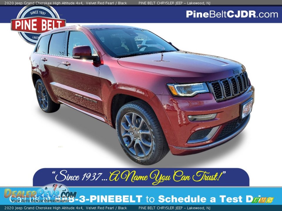 2020 Jeep Grand Cherokee High Altitude 4x4 Velvet Red Pearl / Black Photo #1