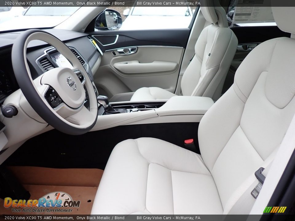 Blond Interior - 2020 Volvo XC90 T5 AWD Momentum Photo #7