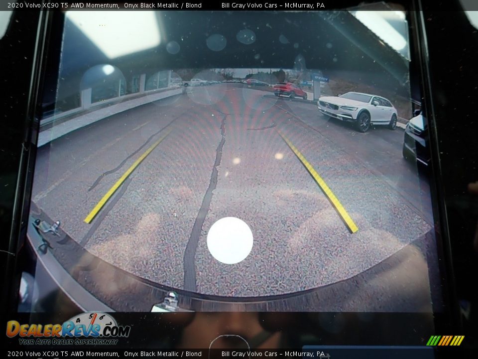 2020 Volvo XC90 T5 AWD Momentum Onyx Black Metallic / Blond Photo #14