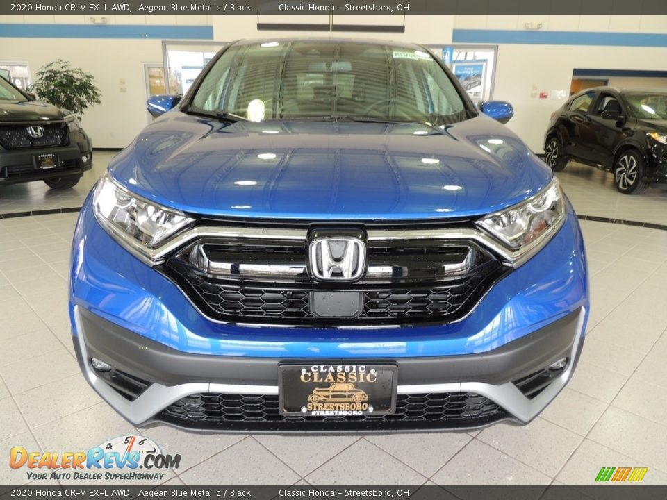 2020 Honda CR-V EX-L AWD Aegean Blue Metallic / Black Photo #2