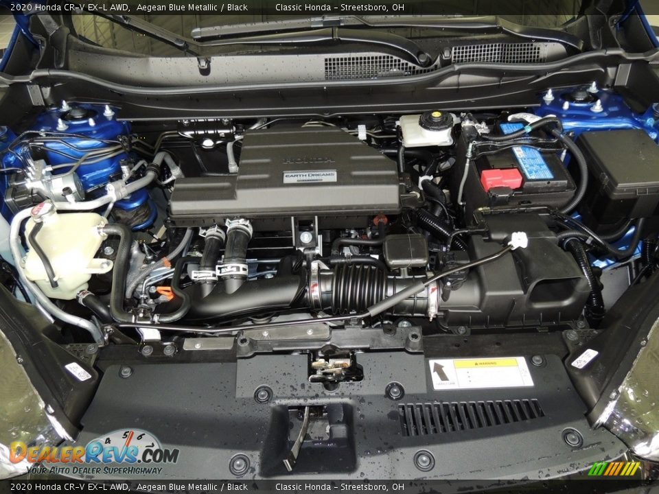 2020 Honda CR-V EX-L AWD Aegean Blue Metallic / Black Photo #22