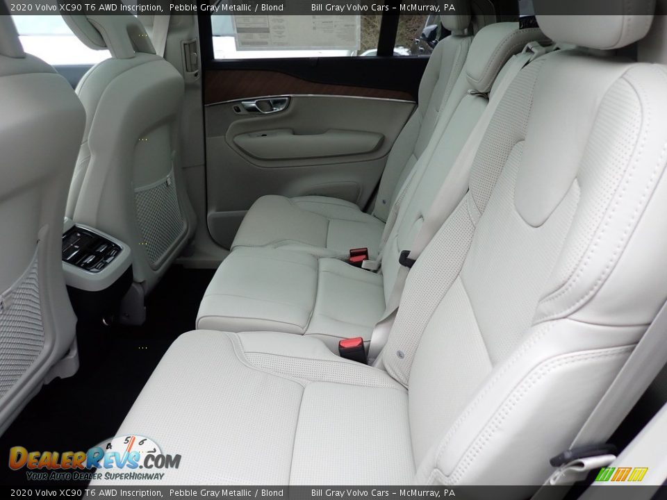 Rear Seat of 2020 Volvo XC90 T6 AWD Inscription Photo #8