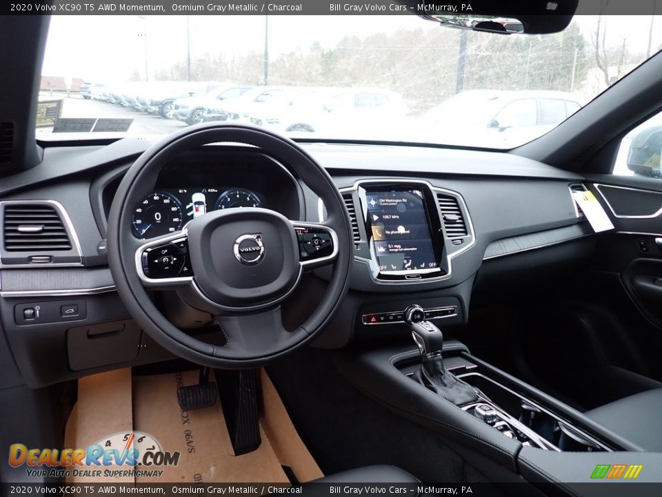 Dashboard of 2020 Volvo XC90 T5 AWD Momentum Photo #9
