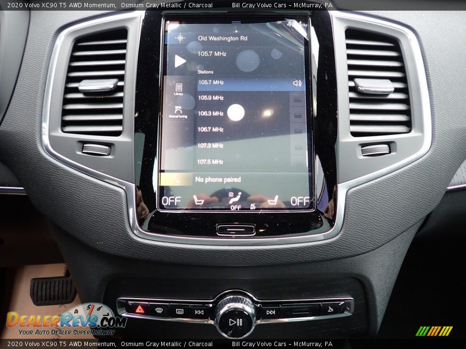 2020 Volvo XC90 T5 AWD Momentum Osmium Gray Metallic / Charcoal Photo #15