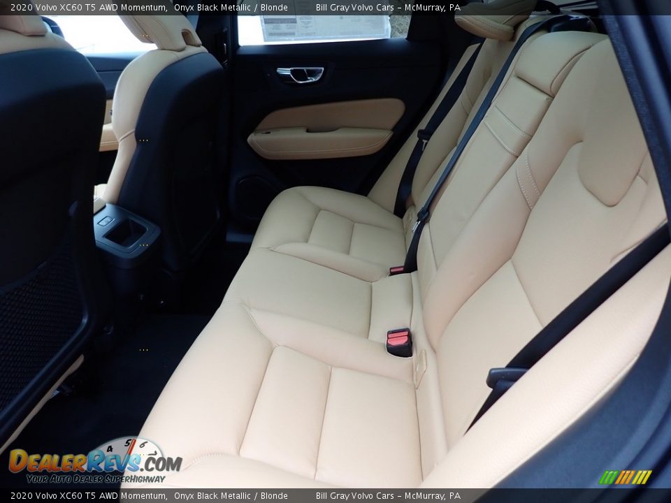 Rear Seat of 2020 Volvo XC60 T5 AWD Momentum Photo #8