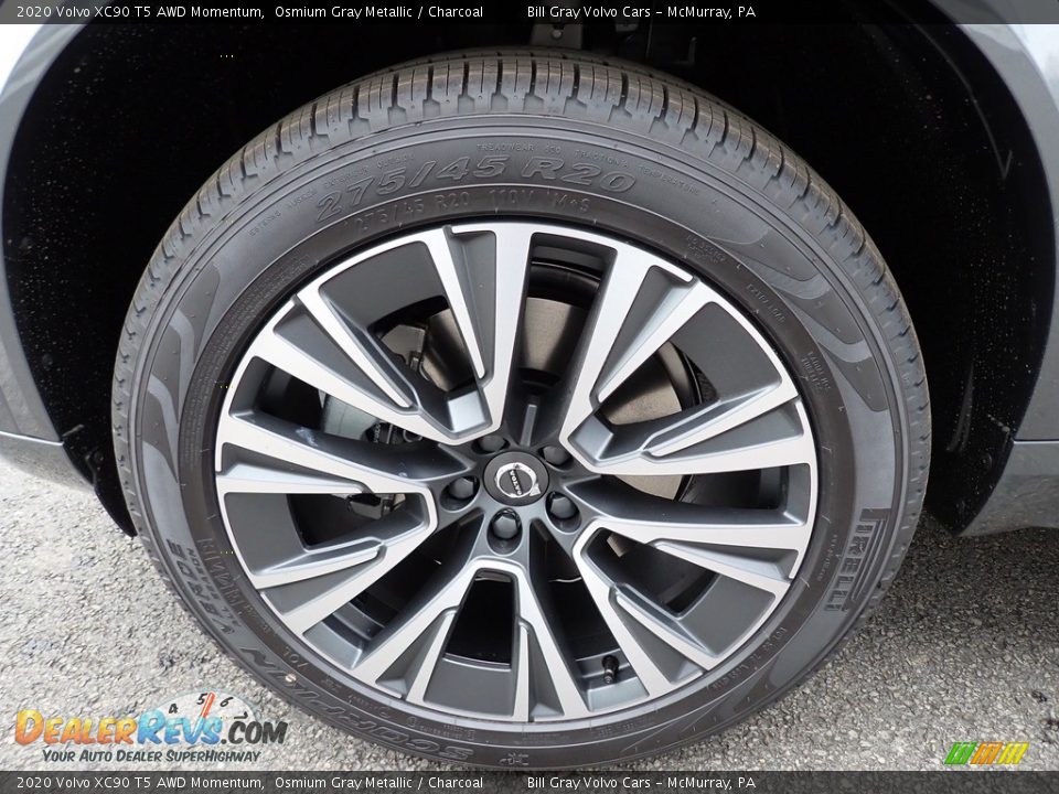 2020 Volvo XC90 T5 AWD Momentum Osmium Gray Metallic / Charcoal Photo #6