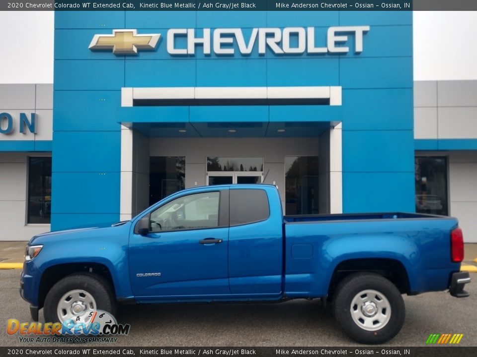 2020 Chevrolet Colorado WT Extended Cab Kinetic Blue Metallic / Ash Gray/Jet Black Photo #1
